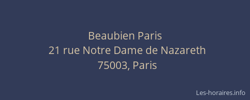 Beaubien Paris