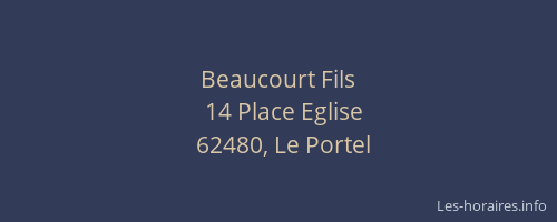 Beaucourt Fils