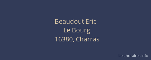 Beaudout Eric