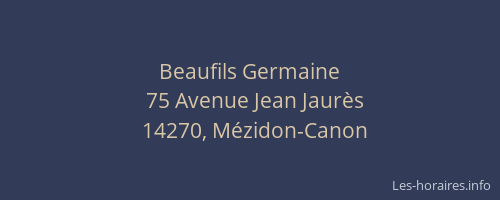 Beaufils Germaine
