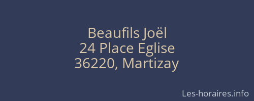 Beaufils Joël