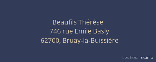 Beaufils Thérèse