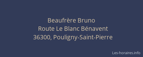 Beaufr&egrave;re Bruno