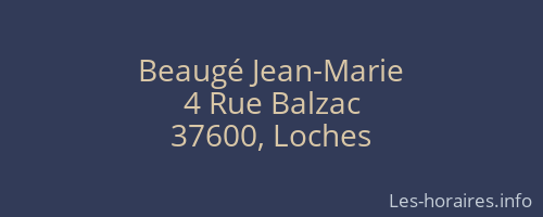 Beaugé Jean-Marie