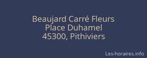 Beaujard Carré Fleurs