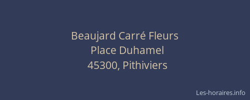 Beaujard Carr&eacute; Fleurs