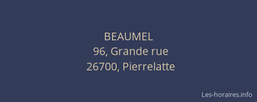 BEAUMEL