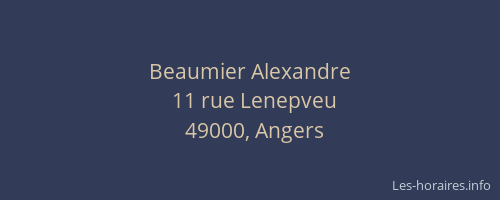 Beaumier Alexandre