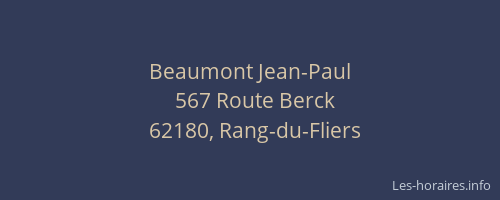 Beaumont Jean-Paul