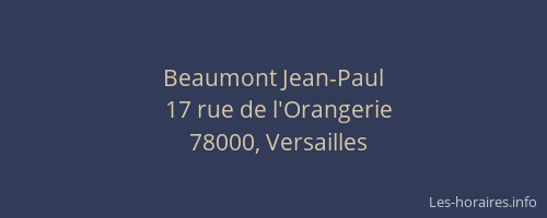 Beaumont Jean-Paul