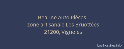 Beaune Auto Pi&egrave;ces