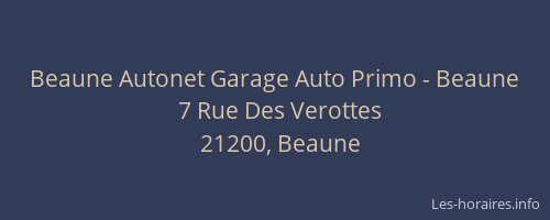 Beaune Autonet Garage Auto Primo - Beaune