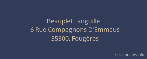 Beauplet Languille