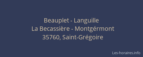 Beauplet - Languille