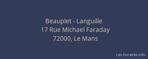 Beauplet - Languille