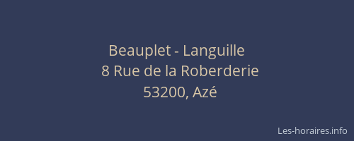 Beauplet - Languille