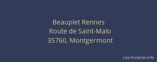Beauplet Rennes