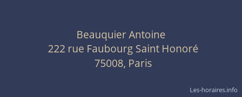 Beauquier Antoine