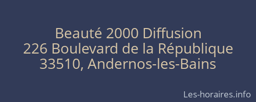 Beauté 2000 Diffusion