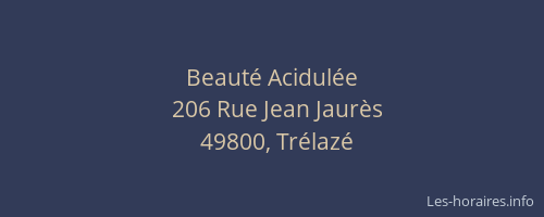 Beauté Acidulée