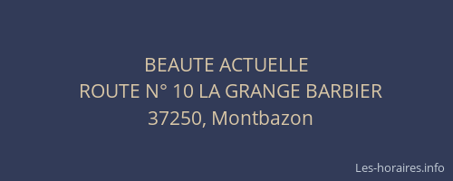 BEAUTE ACTUELLE