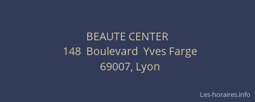 BEAUTE CENTER
