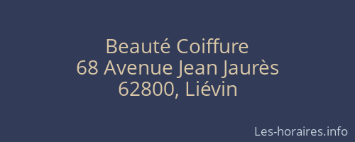 Beauté Coiffure