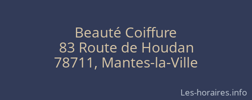 Beauté Coiffure