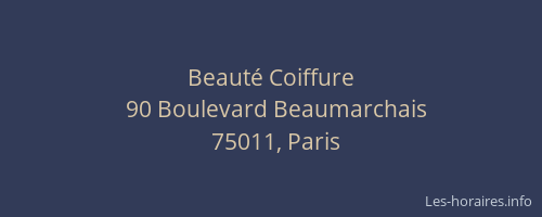 Beauté Coiffure