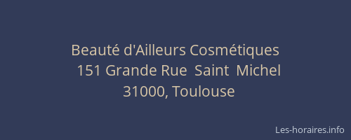 Beauté d'Ailleurs Cosmétiques