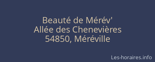 Beauté de Mérév'