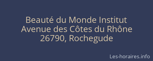 Beauté du Monde Institut