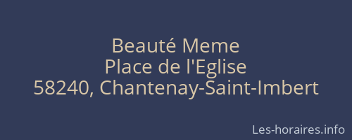 Beauté Meme