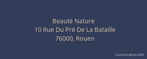 Beauté Nature