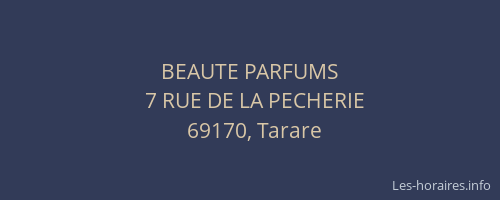 BEAUTE PARFUMS