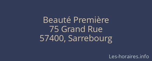 Beauté Première