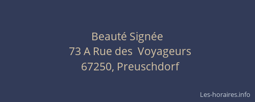 Beauté Signée