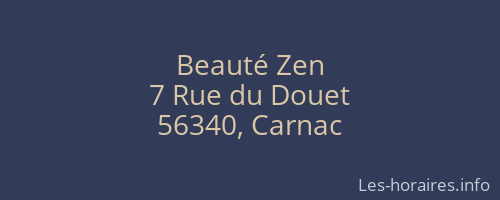 Beauté Zen