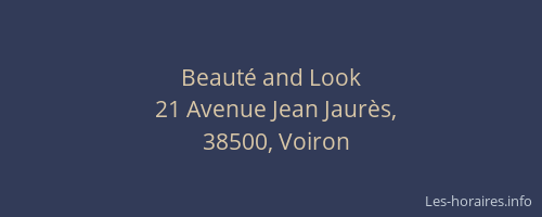 Beaut&eacute; and Look