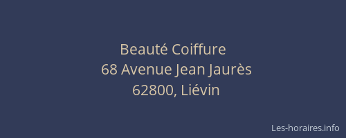Beaut&eacute; Coiffure