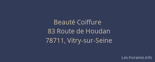 Beaut&eacute; Coiffure