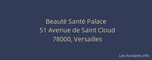 Beauté Santé Palace