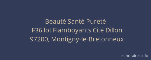 Beaut&eacute; Sant&eacute; Puret&eacute;