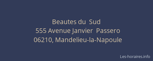 Beautes du  Sud