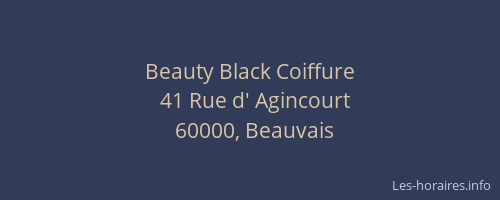 Beauty Black Coiffure