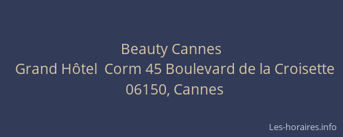 Beauty Cannes