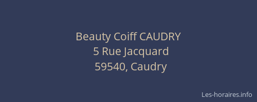 Beauty Coiff CAUDRY