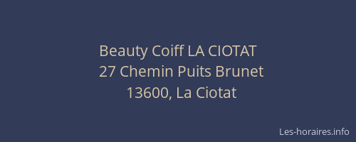 Beauty Coiff LA CIOTAT