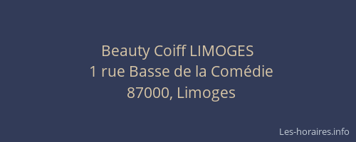 Beauty Coiff LIMOGES