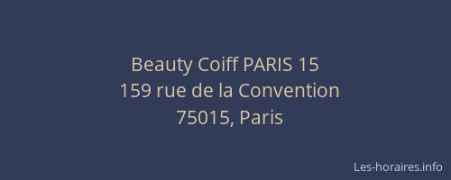 Beauty Coiff PARIS 15